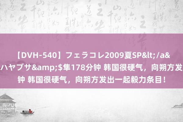 【DVH-540】フェラコレ2009夏SP</a>2010-04-25ハヤブサ&$隼178分钟 韩国很硬气,向朔方发出一起毅力条目!