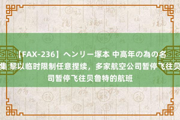 【FAX-236】ヘンリー塚本 中高年の為の名作裏ビデオ集 黎以临时限制任意捏续，多家航空公司暂停飞往贝鲁特的航班