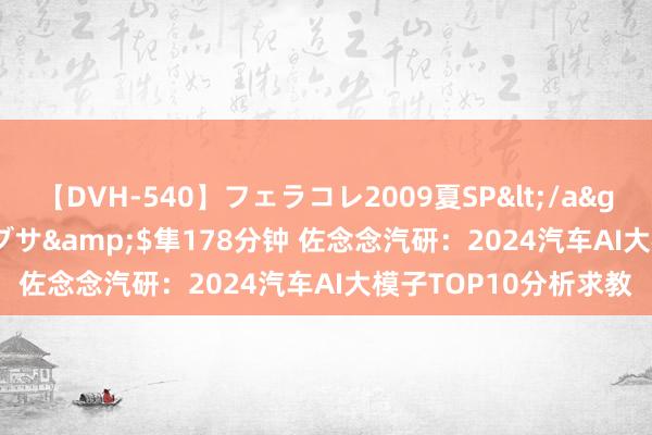 【DVH-540】フェラコレ2009夏SP</a>2010-04-25ハヤブサ&$隼178分钟 佐念念汽研:2024汽车AI大模子TOP10分析求教