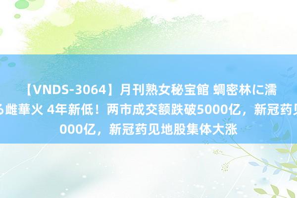 【VNDS-3064】月刊熟女秘宝館 蜩密林に濡れて淫らに踊る雌華火 4年新低!两市成交额跌破5000亿,新冠药见地股集体大涨