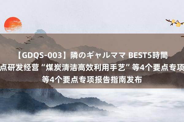 【GDQS-003】隣のギャルママ BEST5時間 Vol.2 国度要点研发经营“煤炭清洁高效利用手艺”等4个要点专项报告指南发布