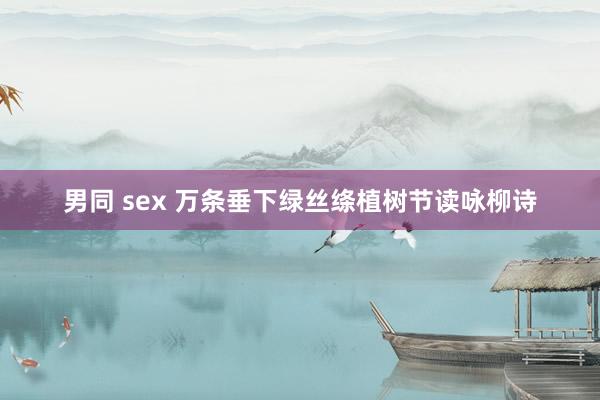 男同 sex 万条垂下绿丝绦植树节读咏柳诗