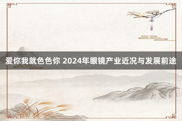 爱你我就色色你 2024年眼镜产业近况与发展前途