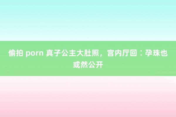 偷拍 porn 真子公主大肚照，宫内厅回∶孕珠也或然公开